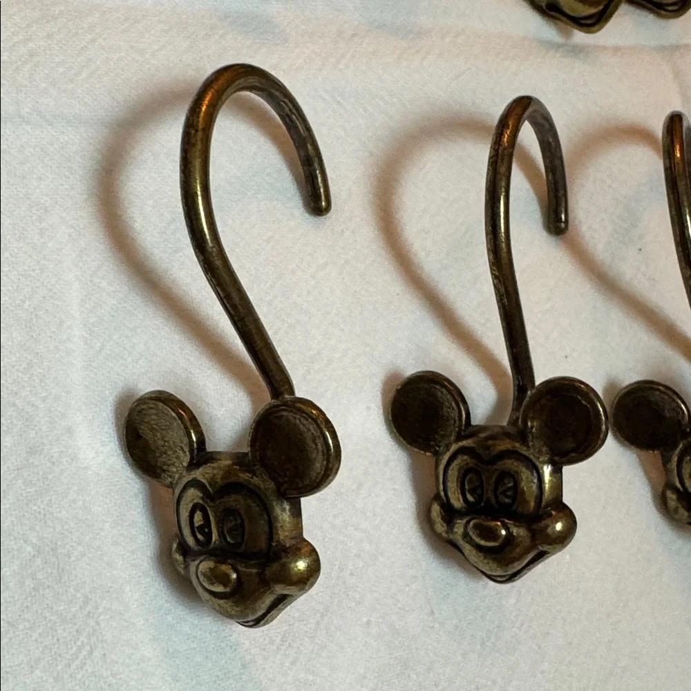 Gold Mickey Mouse shower hooks -12